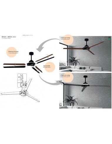 BRISA DC 20W VENTILADOR 3 ASPAS NEGRO... BRISA DC 20W VENTILADOR 3 ASPAS NEGRO...