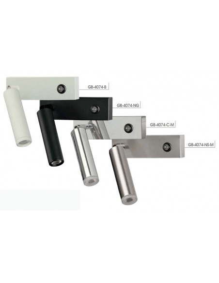 APLIQUE LECTOR CROMO 3W CON INTERRUPTOR 4000K