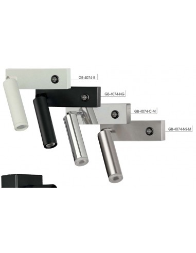 APLIQUE LECTOR NEGRO 3W 4000K.