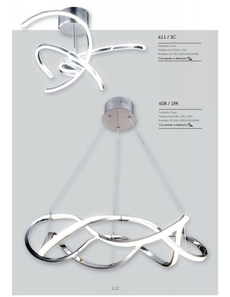 LAMPARA CIRCULAR 68W CROMO...