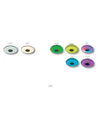 PLAFONES 80W BLANCO CROMO 50CM CCT+CCT