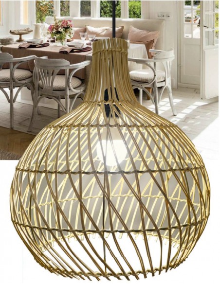 COLGANTE 40CM MIMBRE NATURAL 2