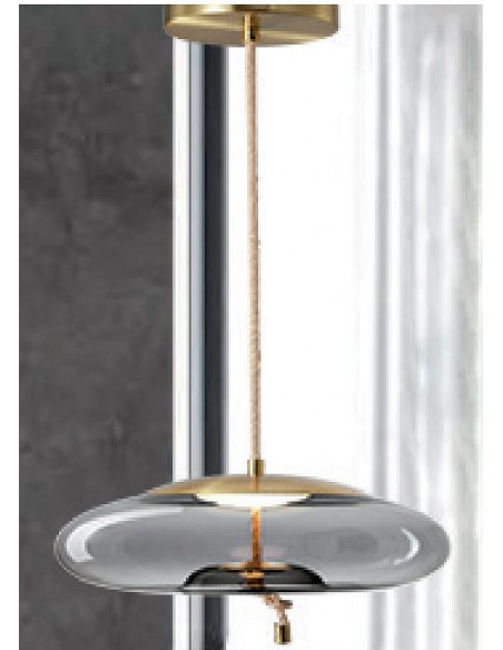 COLGANTE CRISTAL GRIS 18W...