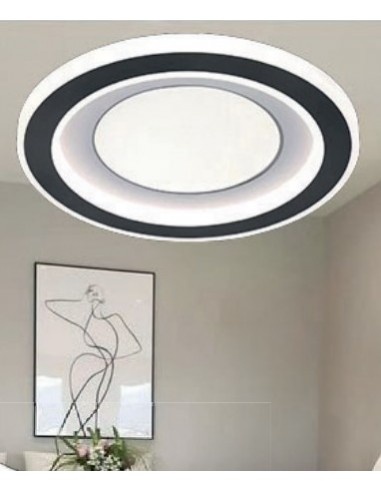 PLAFON CCT REDONDO 56W BLANCO NEGRO Y...