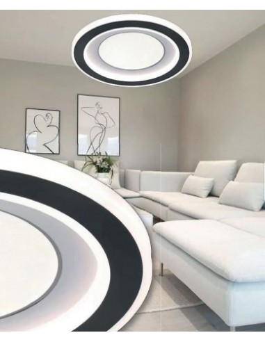 PLAFON CCT REDONDO 56W BLANCO NEGRO Y...