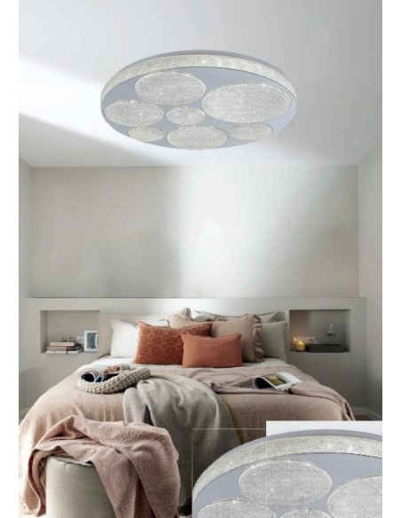 PLAFON 56W ACRILICO BLANCO 48CM CON MANDO