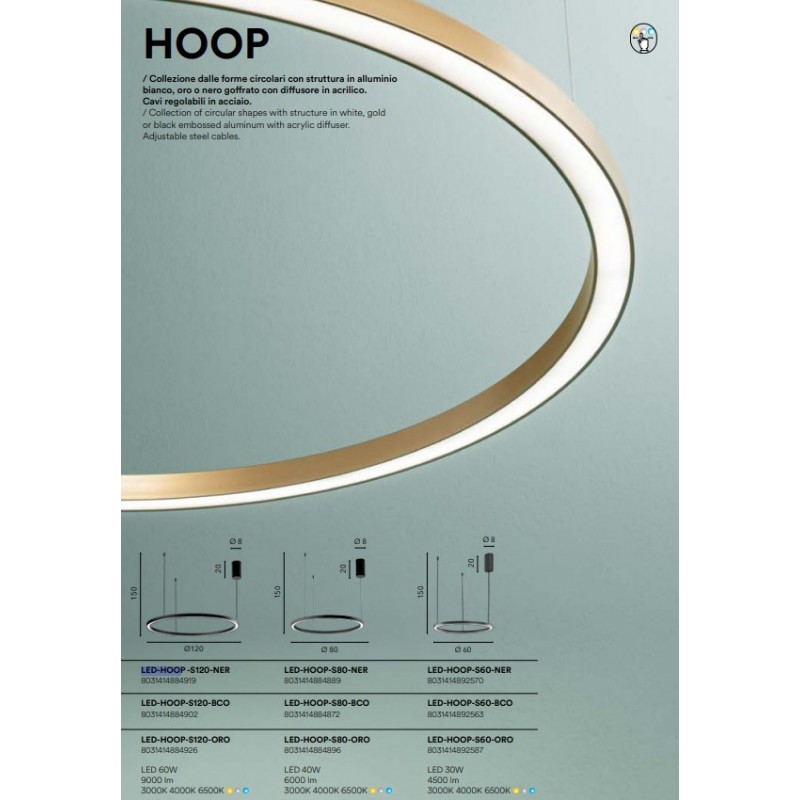 LAMPARA TECHO 120CM LED ORO DISEÑO...