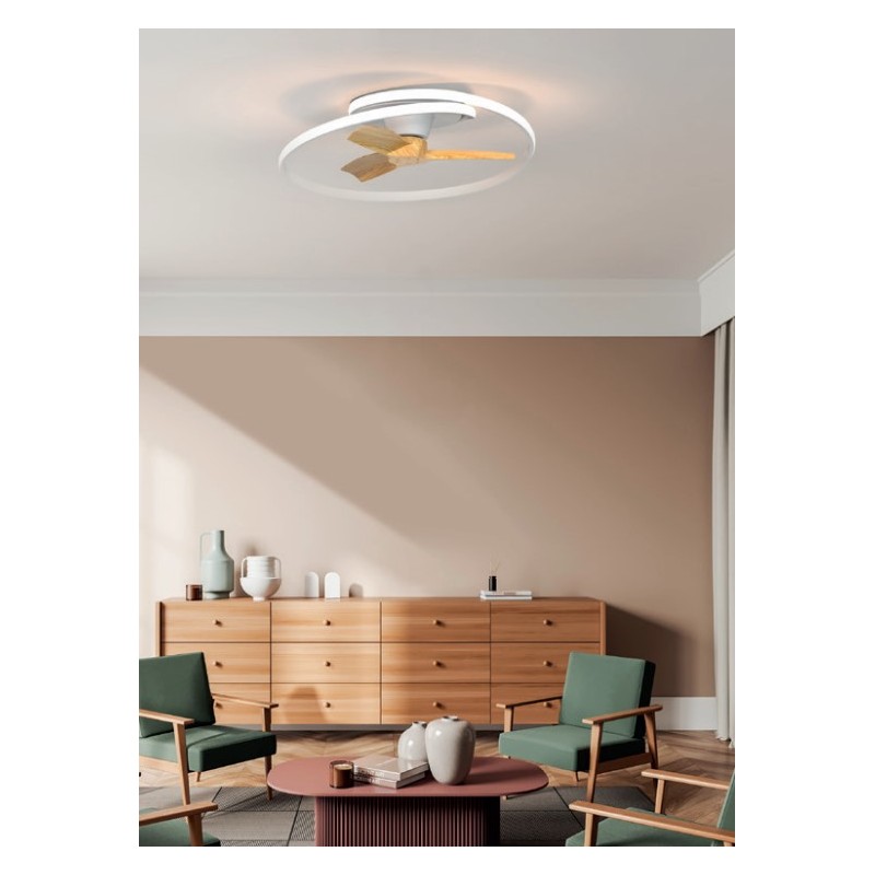 OCEAN 60W PLAFON VENTILADOR DC BLANCO...