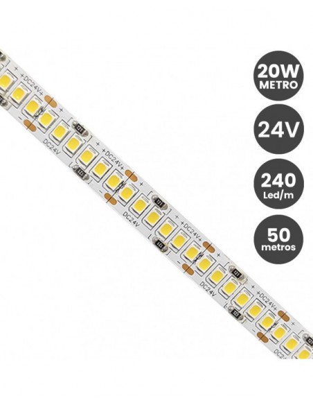 ROLLO TIRA LED 24V IP20  240 CHIP/M  6000ºK
