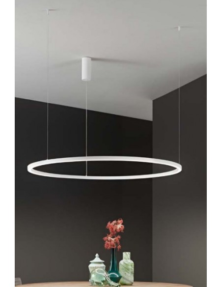 LAMPARA TECHO LED NEGRA CIRCULAR 60W 6900LM CCT