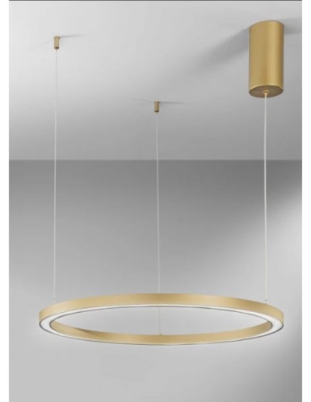 LAMPARA TECHO 120CM LED ORO...
