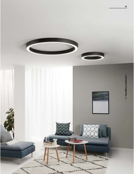 DEMOS CCT PLAFON 120W NEGRO 120CM