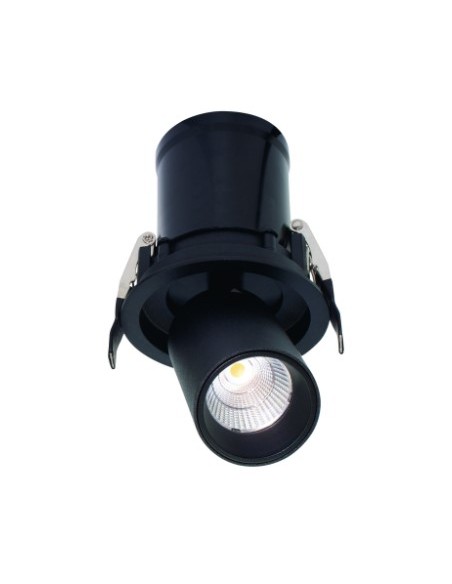 GARDA * EMPOTRABLE COB BASCULANTE NEGRO 7W 2700K