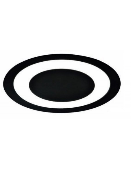 DOWNLIGHT 24W REDONDO NEGRO 4000K