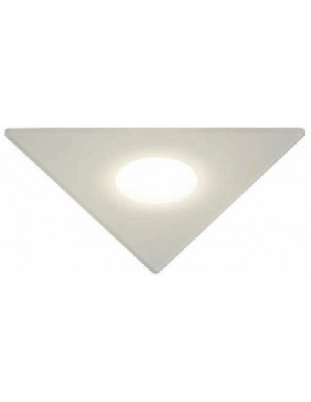 EMPOTRABLE GU10 TRIANGULO BLANCO METACRILATO