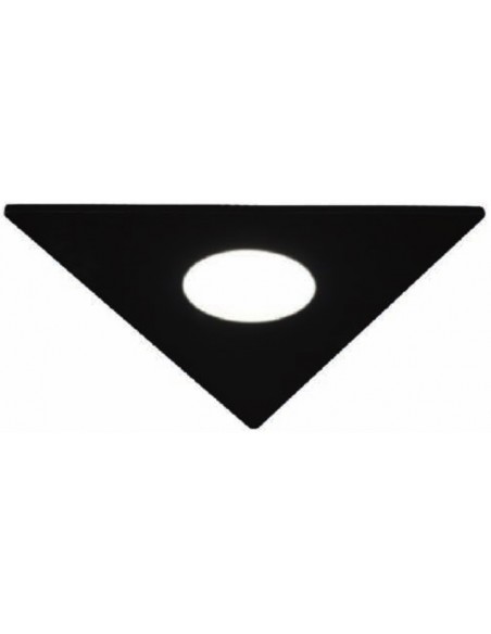 EMPOTRABLE GU10 TRIANGULO NEGRO METACRILATO