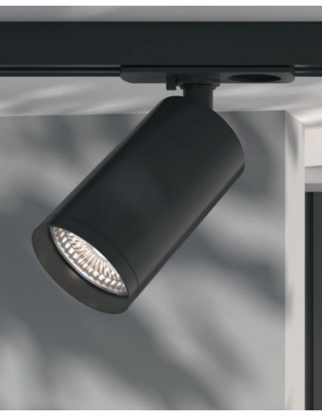 FOCO ORIENTABLE CARRIL FOCUS S GU10  NEGRO