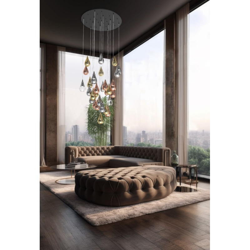 SOSPESI COLGANTE LED 12W TRANSPARENTE...