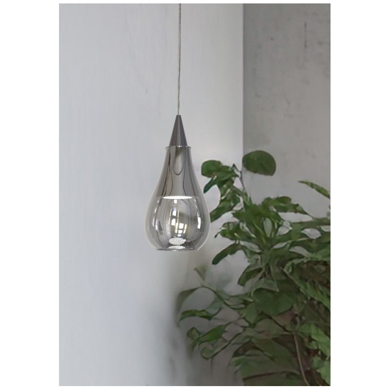 SOSPESI COLGANTE GU10 FUME SIN TULIPA