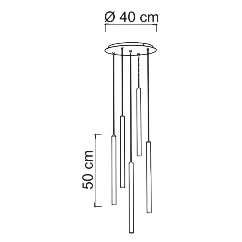 KIRA SSD PLAFON 125W LED NEGRO MATE 5...