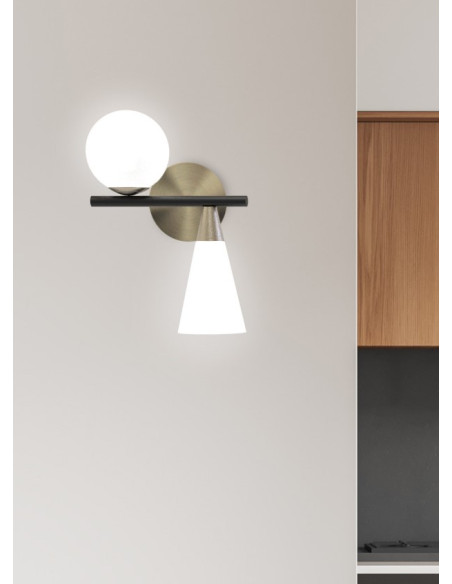 MIKADO APLIQUE 1+1 LUCES...