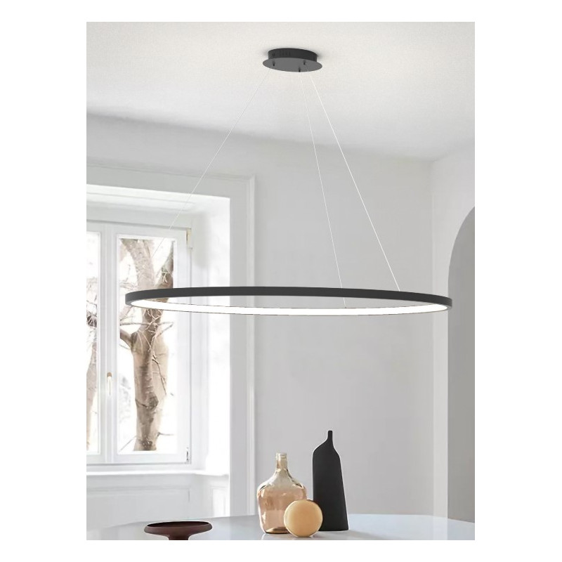 OSLO/90C LAMPARA DISEÑO NEGRO CAFE...