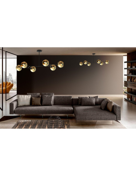 SEMIPLAFON NEGRO SARA/S6 6L... 2