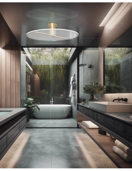 KOI PLAFON 20W NEGRO 60CM...