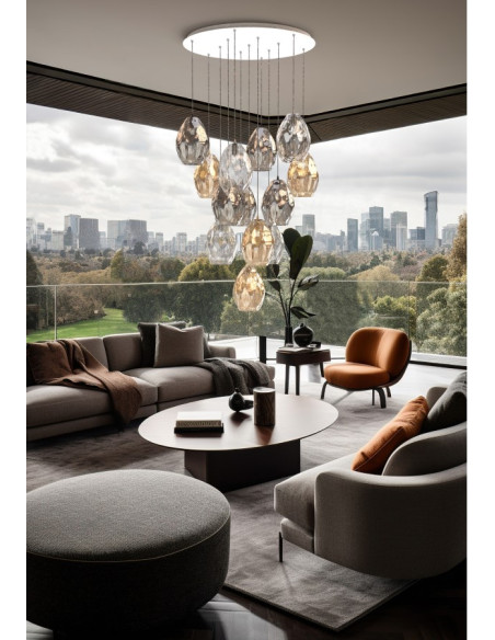 COLGANTE 1XE27 MORIS AMBAR... 2