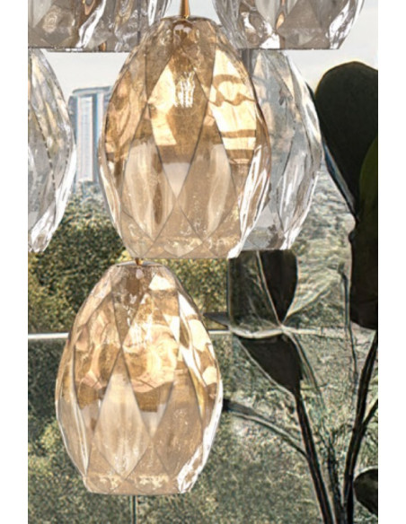 COLGANTE 1XE27 MORIS AMBAR...