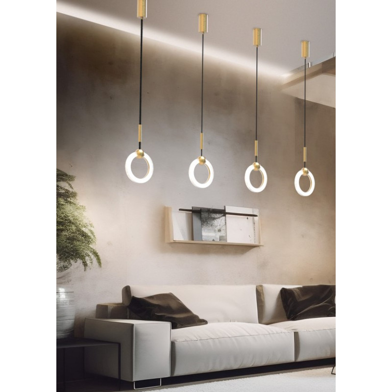 LAYLA S1 COLGANTE CON BASE ORO 11W CCT