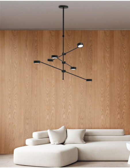 LAMPARA DISEÑO NEGRA...