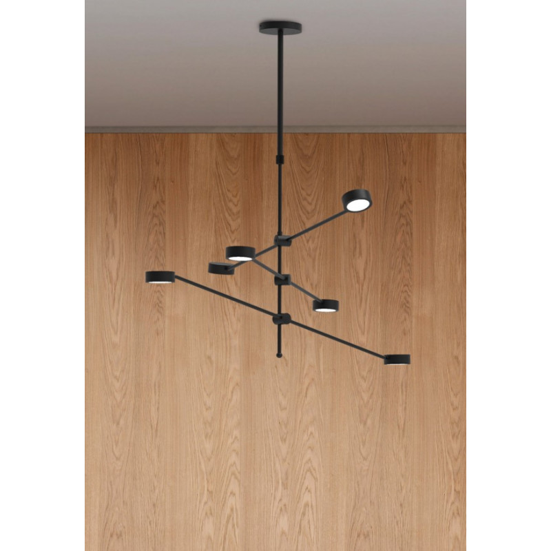 LAMPARA DISEÑO NEGRA POINT/S 6L x...