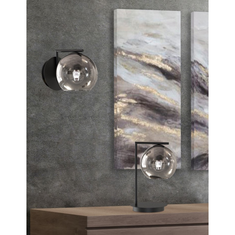 TULIPA CRISTAL SARA 14CM VETRO/F FUME