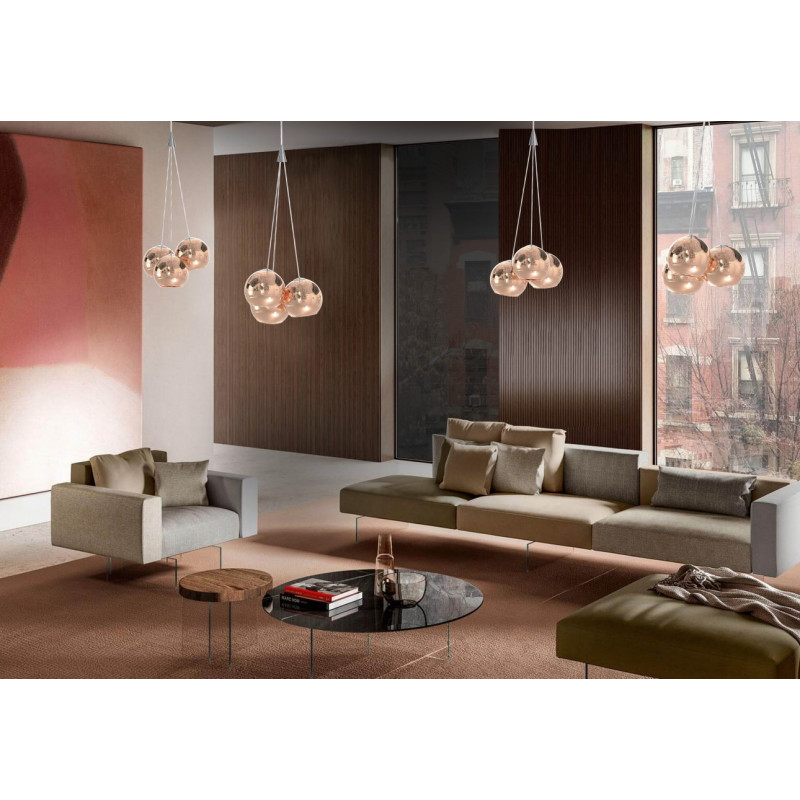 TULIPA CRISTAL SARA VETRO/R COBRE