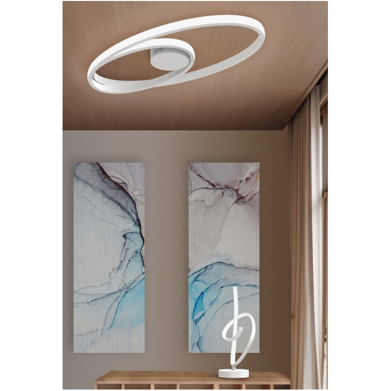 SOBREMESA LED GIOVE/L C NEGRO CAFE