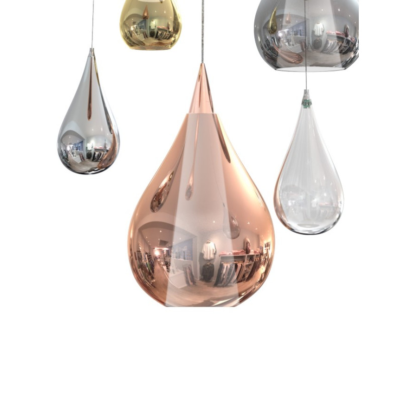 SOSPESI/LED R COLGANTE COBRE 12W 3000K