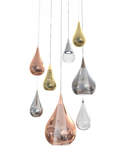 SOSPESI/GU10 TULIPA COBRE... 2