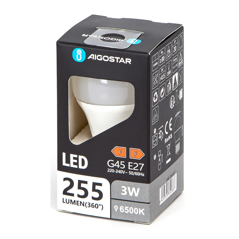 BOMBILLA OFERTA 3W ESFERICA E27 LED 6500ºK