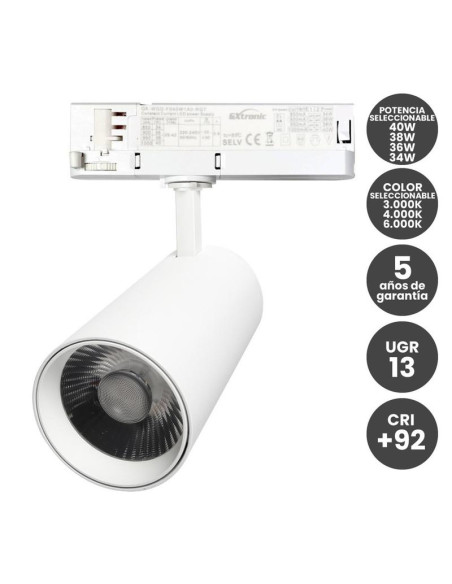FOCO TRIFASICO BLANCO  40W-38W-36W-34W 160L/M CCT