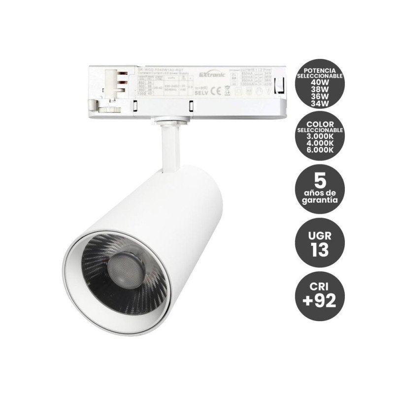 FOCO TRIFASICO BLANCO  40W-38W-36W-34W 160L/M CCT