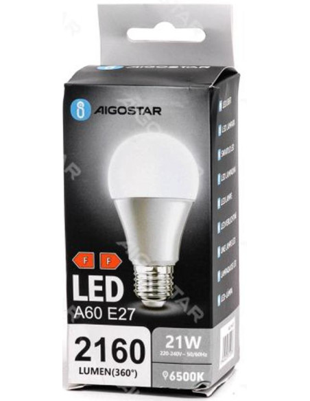 BOMBILLA 21W ESTANDAR E27 BLANCA 3000ºK