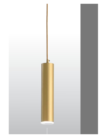 COLGANTE CILINDRO ORO 1LxGU10