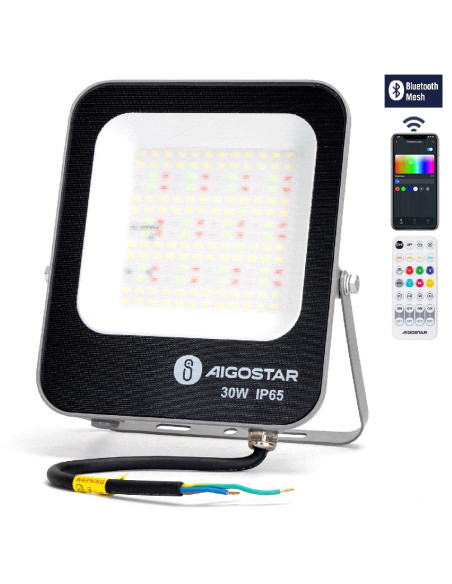 PROYECTOR NEGRO SMART 30W RGB  W IP65 