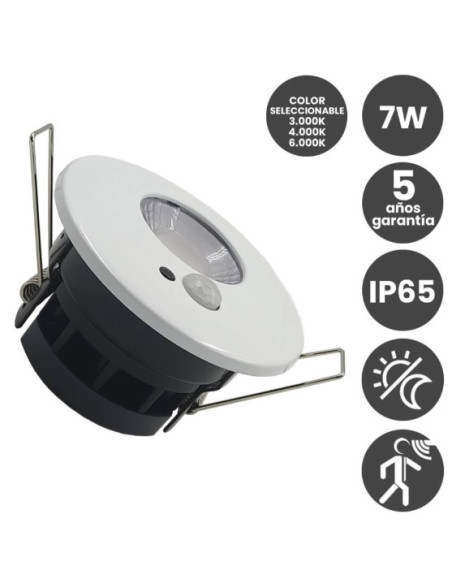 EMPOT  7W RED  BLANCO SENSOR IP65 CHIP OSRAM CCT