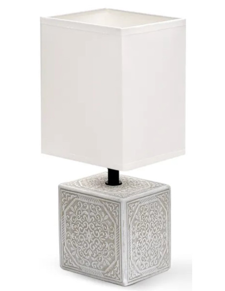 SOBREMESA E14 CERAMICA GRIS...