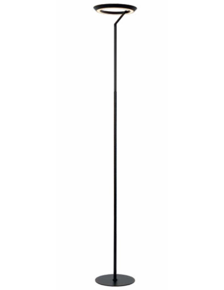 PIE DE SALON REGULABLE 21W NEGRO CON SENSOR