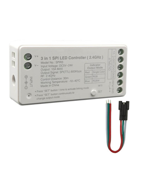 CONTROLADORA LED DIGITAL SPI RGBIC PARA TIRA LED