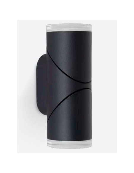 APLIQUE 5X2W NEGRO EXTERIOR...