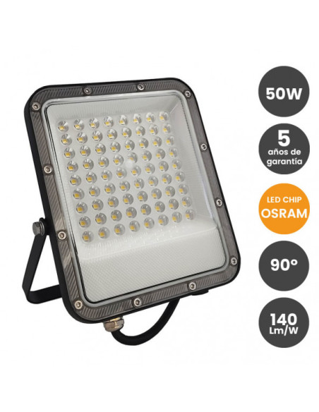 PROYECTORES 50W EXTERIOR 2700ºK IP65